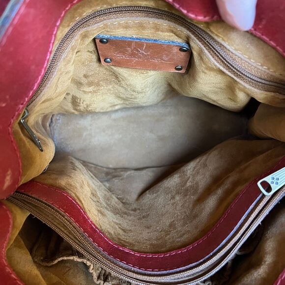 Patricia Nash Leather Otavia Spring Floral Bucket Bag & Matching Wallet - Picture 6 of 14